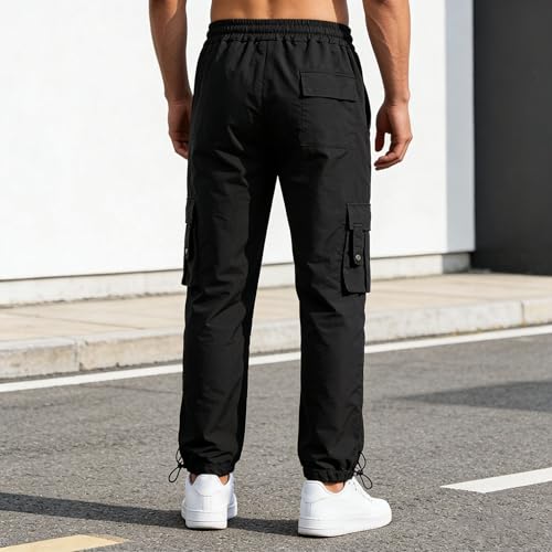 Pantalon cargo ample homme léger avec poches pour sport et randonnée