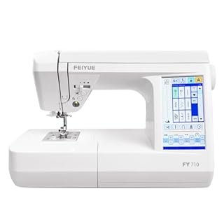 FEIYUE FY710 Computerized Sewing Machine - 180 Stitch Patterns, Stitch Memory, LCD Display, Adjustable Speed, Automatic Thread Cutter, Presser Foot Set, for Advanced Sewing, Quilting & Monogramming