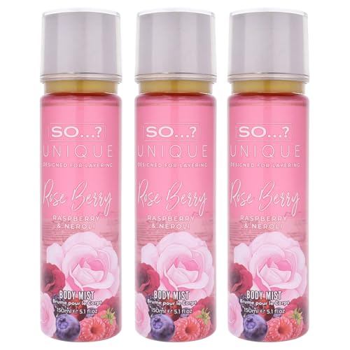 Image of Unique Body Mist - Rose Berry by So? for Women - 5.1 oz Body Mist - Pack of 3