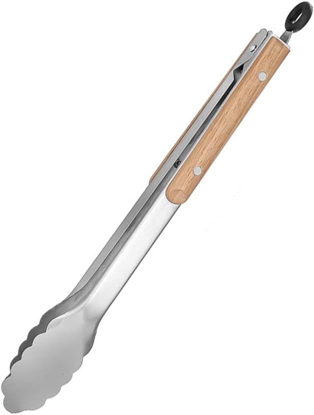 Compatible For Leeseph Food Tongs, Heavy Duty Kitchen With Wooden Handle For Cooking, Grilling And BBQ, 7-16 Inch Length(44.5cm)