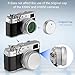 Haoge Lens Filter Adapter Ring for Fujifilm X100VI Fuji FinePix X100V Camera fit 49mm UV CPL ND Filter Lens Cap Replace Fujifilm AR-X100 Silver