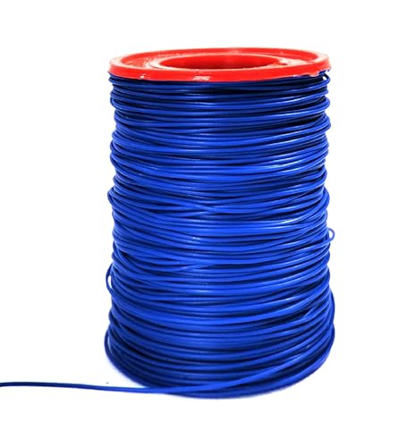 Image of Steko (91 Meters) 7 Threads 42 Guage / 0.0025 AWG PVC Coated Jumper Wire For Multipurpose Use, DIY, Electronics Works, Science Projects (BLUE)