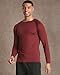 Real Essentials 4 Pack: Men's Compression Long-Sleeve T-Shirt Athletic Cold Weather Baselayer (Available in Big & Tall)- Set 5, Medium