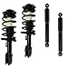 DTA 70078 Full Set 2 Front Complete Struts with Springs and Mounts + 2 Rear Shocks 4-pc Set, 2005-2010 Chevrolet Cobalt, 2006-2011 Chevrolet HHR (Excludes: SS), 2007-2009 Pontiac G5, 2005-2006 Pontiac Pursuit