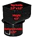 Universal Downspout to Drain Pipe Tile Drainage Adapter (Black, 2x3x3)