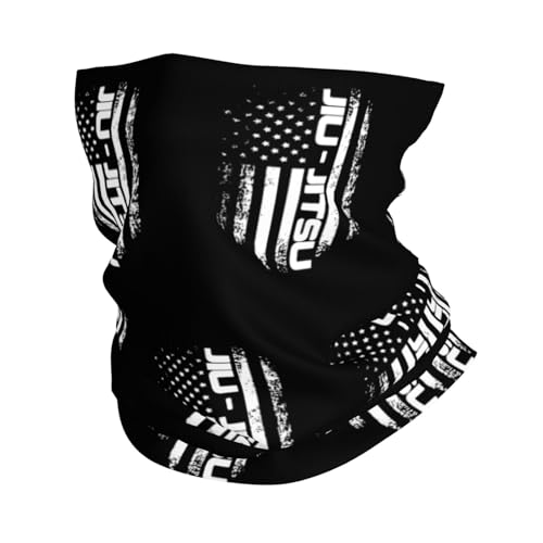 Jiu Jitsu USA Flag Neck Gaiters Face Masks Scarves Sun Protection Balaclavas Headbands Unisex