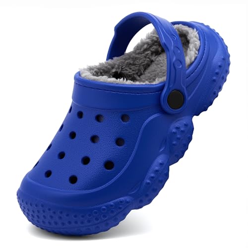 INMINPIN Kids Girls Boys Fur Lined Clogs Fuzzy Slippers...