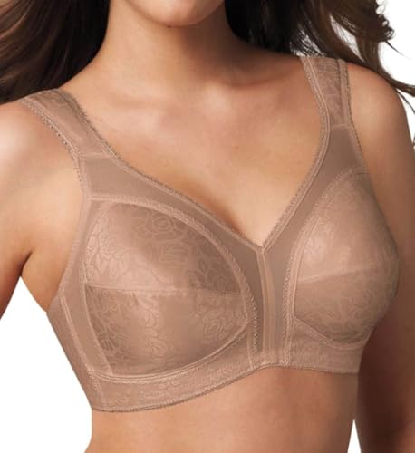 Image of Playtex Women's Wireless Bra, 18 Hour Plus-Size Bras Available, Full Coverage, Smoothing, 4693, Single or 2-Pack