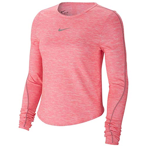 Nike Womens TOP Long Sleeve Runway Reflective Running Top CK2312-663 Size M