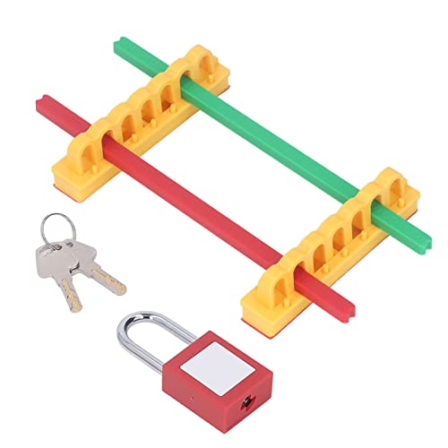 Nutriess Breaker Lockout Blocker Kit Circuit Lockout Safety Device Sturdy High Temperature Endurance Electrical Lock for Industrial Automotive Chemical Management