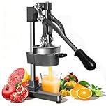 Keleef Manual Juicer, Heavy Duty Cast Iron Juicer, Hand Press Lemon Juicer Squeezer with Lever, Fruit Press for Orange Lemon Citrus Pomegranate Watermelon, Black