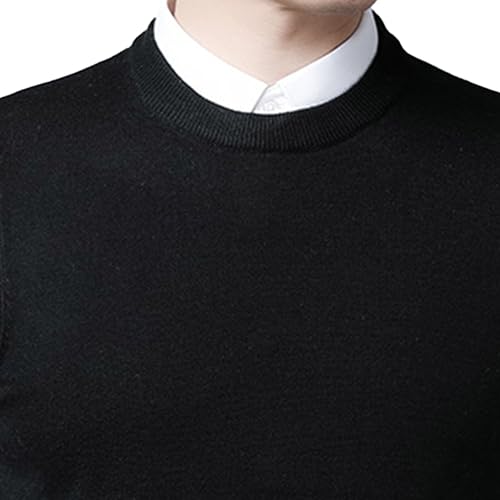 Men'S Wool Warm Vest Slim Fit Casual Sleeveless Pullover Sweater Thick Lamb Wool Outdoor Work Vests4