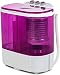Portable Washing Machine, Kuppet 10lbs Compact Mini Washer, Wash&Spin Twin Tub Durable Design to Wash All your Laundry or Swim Suit for Apartments, Dorms, RV Camping (Purple)