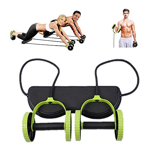 Herramienta AB Roller BAJIE Rueda Abdominal con Tensor Elástico de Resistencia Muscular 5