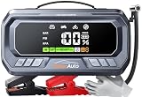 YaberAuto Batería de arranque con compresor, 160 PSI 6500 A, PD 65 W, 26800 mAh, arrancador para todo tipo de gasolina y motor diesel de 12,0 L, ayuda de arranque con luz de emergencia de 600 lúmenes