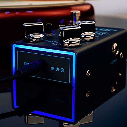 Pédale Réverbération Guitare LEKATO - 9 Effets Numériques, Alimentation 2 Ports, Coque Aluminium