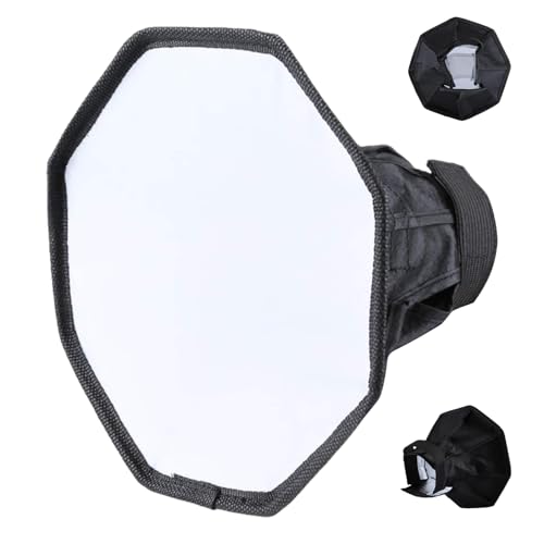 Blitzdiffusor Für Speedlight - 20cm Softbox Für Gleichmäßiges Licht, Reduziert Harte Schatten
