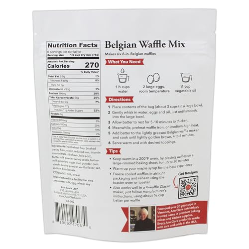 Image of Ann Clark Gourmet Belgian Waffle Mix, 16 oz. (2 Pack)