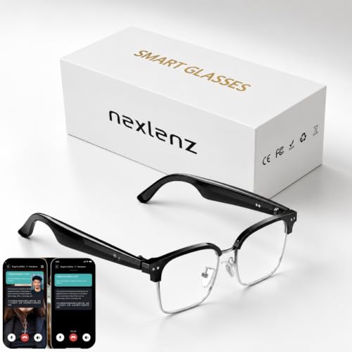 nexlenz Smart Glasses with Translation for Travel, Bluetooth Audio & Calls