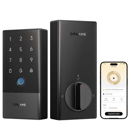 Dreame A10 Smart Wi Fi Door Lock Fingerprint Keypad Keyless Entry Deadbolt