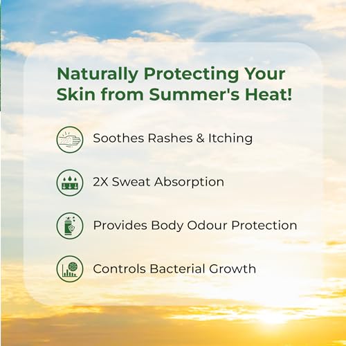 Image of Itchstop Prickly Heat Powder | Fast Cooling Relief from Prickly Heat, Rashes, Itching, Sunburn, Sweat, Excess Moisture, Body Odor, Skin Burning & Irritation | Keeps Skin Fresh, Dry & Free from Bacteria All Day | Fine-Textured Talc for All Ages - Adults & Kids | 150g (Wild Sandal (Pack of 3))