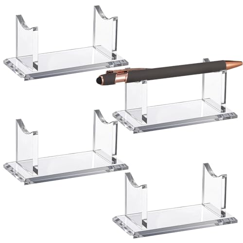 Eersida Lot de 4 présentoirs en acrylique transparent pour stylos, crayons, pinceaux de maquillage pour la maison, l'école, le bureau ou le magasin