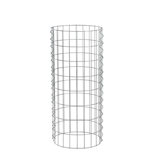 Gabionen-Säulen, Steingabionen, Steinkorb, Gabione, Säule (Ø35 cm H:80 cm)