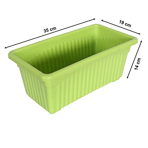 Image of Plastic Window Planters | Garden Planting Pots | Flower Plant Pots for Home Garden & Balcony | Flower Planters for Balcony and Terrace Gardens | Pack of 5 (Multicolor)