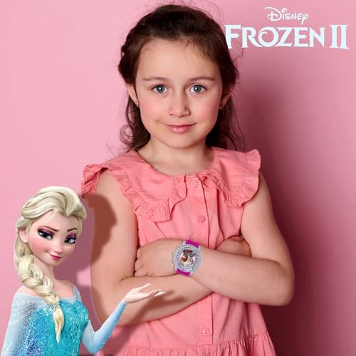 frozen elsa and anna lcd watch with silicone band