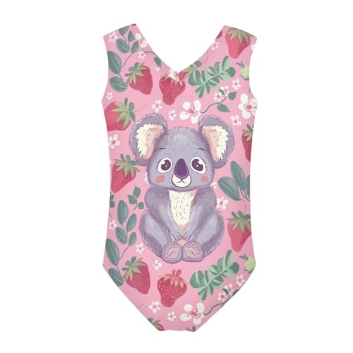 Image of Girls' Swimwear for 3-14 Cartoon Bathing Suit Girl Swimsuit Gym Leotard