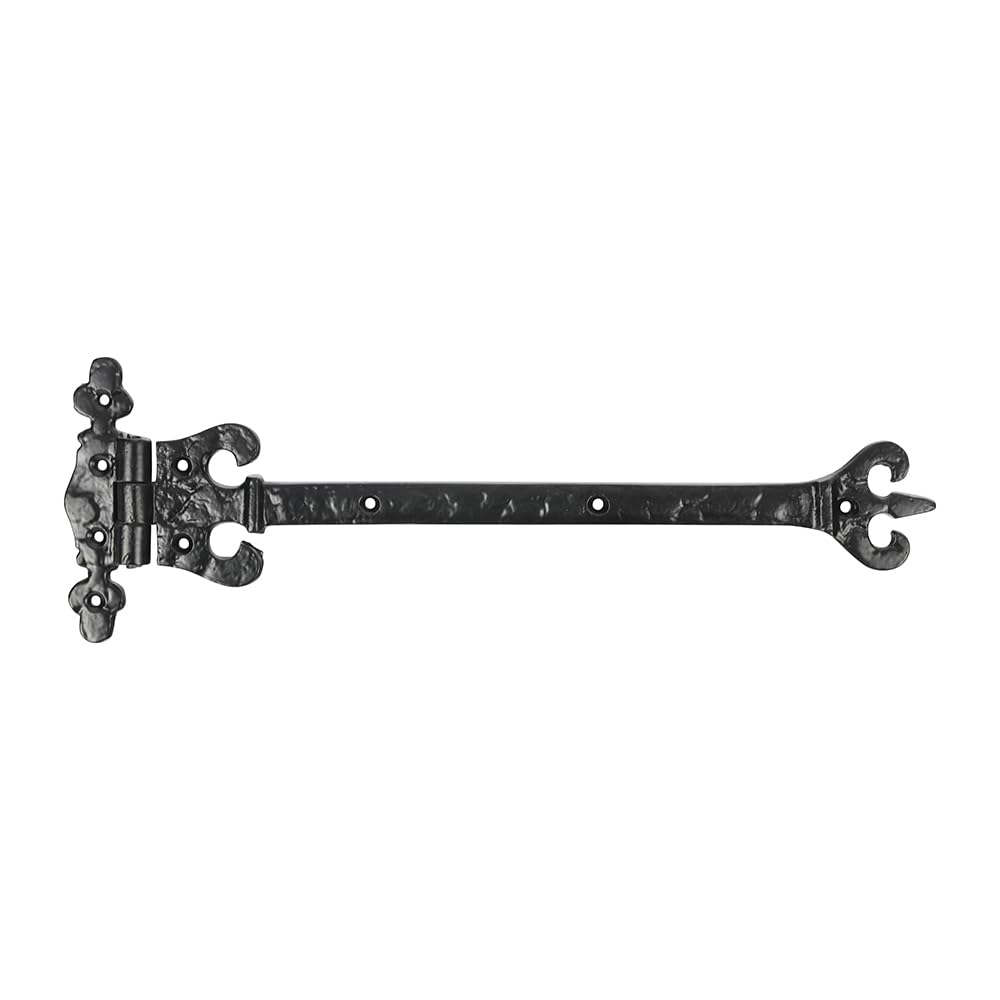 Timco Black - Pair Of Crown/Coronet Hinges - Antique (Size 317Mm - 2 Pieces)