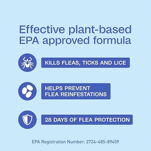 Image of ADAMS Plus Botanicals Flea & Tick Shampoo with Precor for Dogs, Cats, Puppies & Kittens, Flea Shampoo to Treat Infestations, Kills Eggs & Lice, Cleans and Conditions Coat, Plant-Based, 16 Ounces