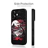 for 17 Case Anime Compatible with Magsafe, Silicone Black Cute Japanese Anime Design Magnetic Shock Proof Heavy-Duty Protection Phone Case for Men Boys Women Girls - Image 4