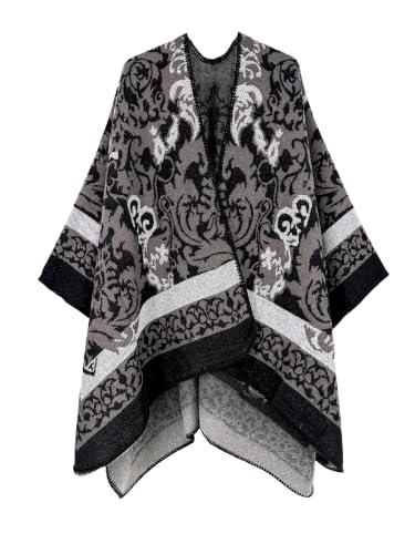 Image of Breezy Lane Shawl Wraps for Women Ponchos Ruana Wraps Cardigan