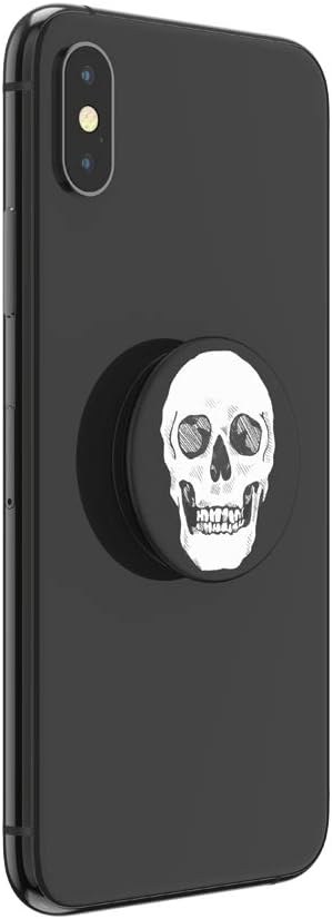 ​​​​PopSockets Phone Grip with Expanding Kickstand, PopSockets for Phone - Shaky Bones White