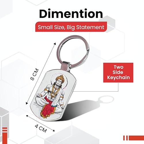Image of Stylish Metal Keychains with Permanent Glossy Print - Inspirational Quotes & Spiritual Designs - Perfect Key chains for loved ones, Personal Use, Gifts & Return Gifts