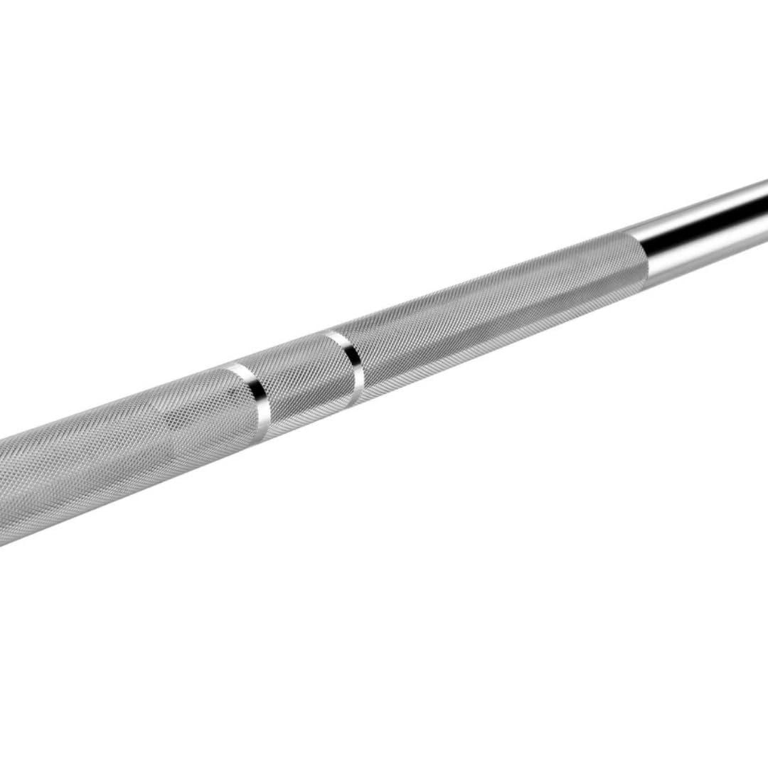 Barre de musculation olympique sans roulements, chromée, convient pour disques de 50 mm de diamètre, poids maximum admis 230 kg, 220 cm x 50 mm, 20 kg