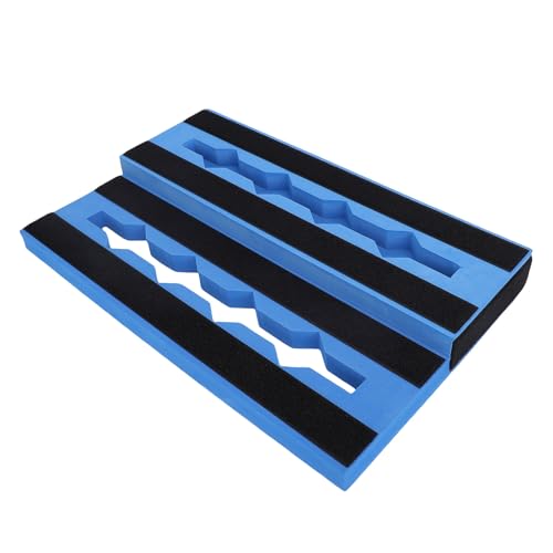 JGGLD ギターエフェクターボード EVA 超軽量 ギターペダルボード 非スリップデザイン 大容量 6?10のエフェクトペダルを収容 4.6cmサイド幅 ブルー