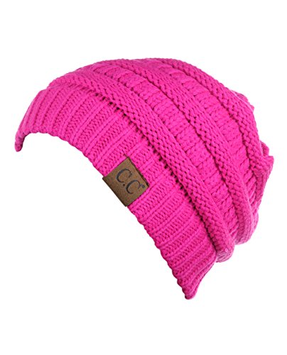 Image of Cambridge Select Thick Slouchy Knit Oversized Beanie Cap Hat