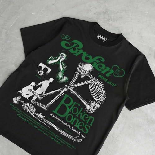 Image of DopeSkill Graphic Tee Streetwear Hip Hop Hypebeast Street Style Unisex T-Shirt Sneaker Colour Matching Shirts Horror Skeleton