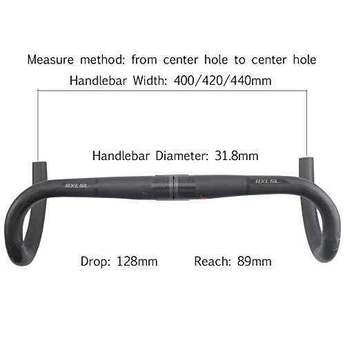 Gravel Drop Bars Road Bike Carbon Fiber Handlebars Drop Handlebars 31.8 440Mm Gravel Bars Bent Bike Handlebars City Bikes Road Bike Handlebar #TOP1
