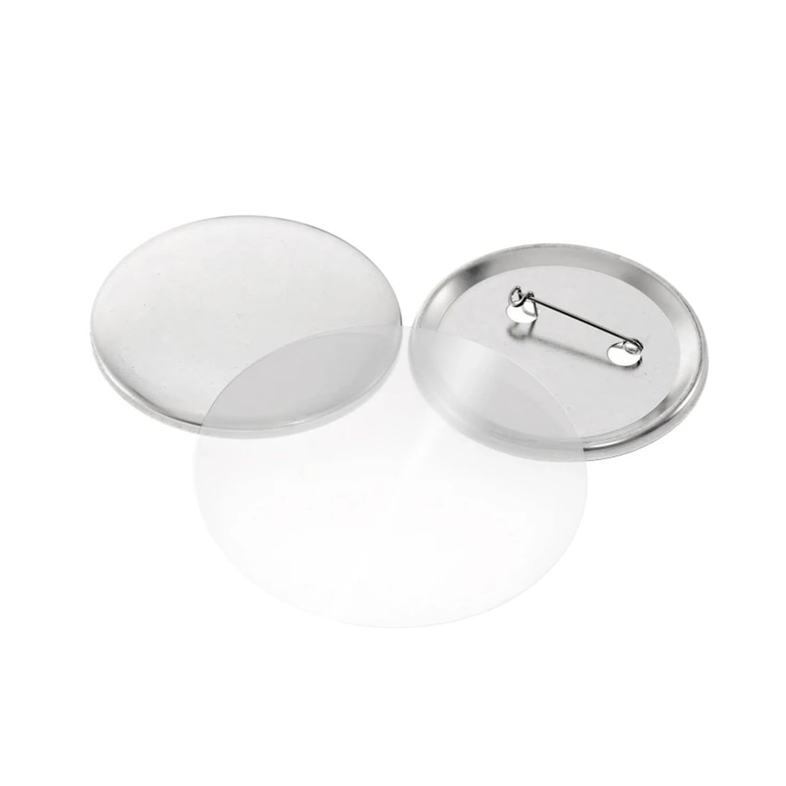 Metalowa maszyna do produkcji przypinek 25 mm, 32 mm, 37 mm, 58 mm, 75 mm, części do maszyn, 100 szt., materiały do ​​produkcji przypinek ręcznych(58mm)