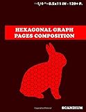 Hexagonal Graph Pages Composition Scandium: 8.5 x 11 more 120 pages 1/4 inch hexagonal graph paper notebook for drawing chemistry structures.