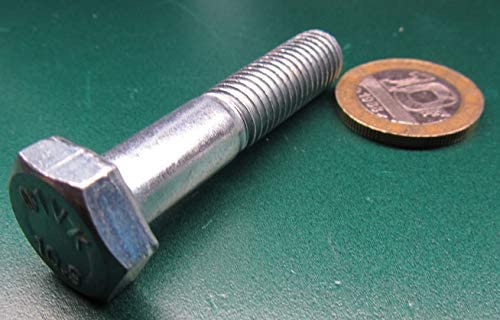 Class 10.9 Zinc Steel Hex Bolts PT M10 x 1.5 mm x 50 mm Long 25 pcs