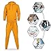 Megub mens tracksuit 2 pieces,thick fleece hooded outfits pullover sweater sweatpants fashion color winter jogging suit set active outdoor workwear(yellow,M)
