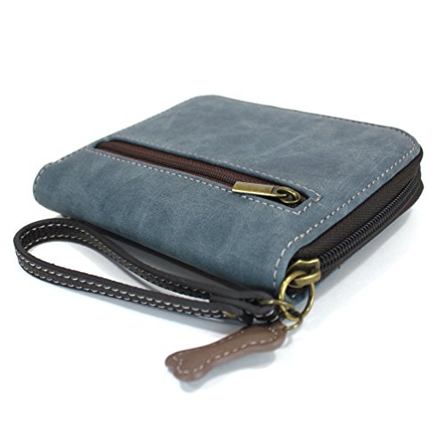 Image of CHALA Zip Around Wallet, Wristlet, 8 Credit Card Slots, Sturdy Pu Leather