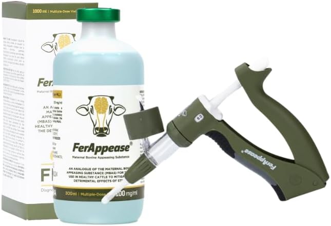 FerAppease® Bovine, Calf Weaning, Cattle Stress Reducer for Branding, Moving, Breeding, 300ml with Applicator Included!