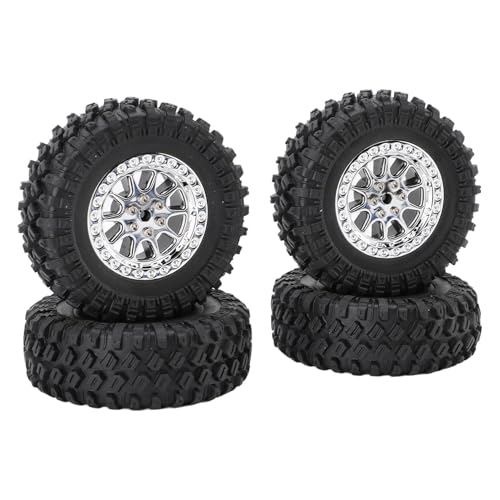 Pneus RC tout terrain en caoutchouc Alomejor pour modélisme outdoor