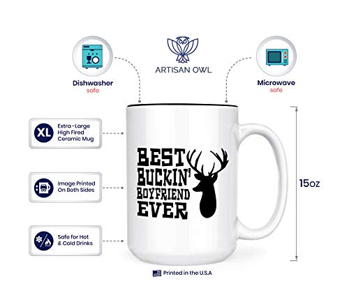 Best Buckin Dad Ever - 15Oz Deluxe Double-Sided Coffee Tea Mug (Best Buckin' Boyfriend Ever) #TOP2