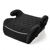 LST Kindersitzerhöhung ISOFIX i-Size ECE R129 geprüft Sitzschale Kindersitz 125-150cm 15-36kg – HDPE Kunststoff, ergonomische Armlehnen, Auto Sitzerhöhung Kinder, Gruppe 2&3 (Schwarz, mit ISOFIX)